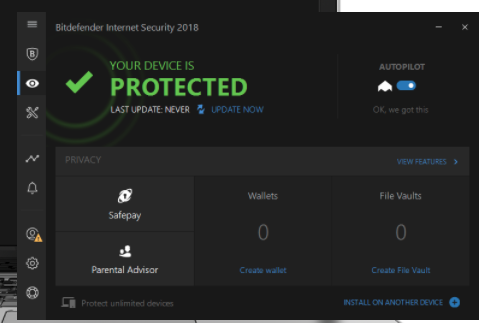 BitDefender Internet Security - best anti-ransomware protection software