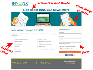 INNOVEX Good Landing Page 