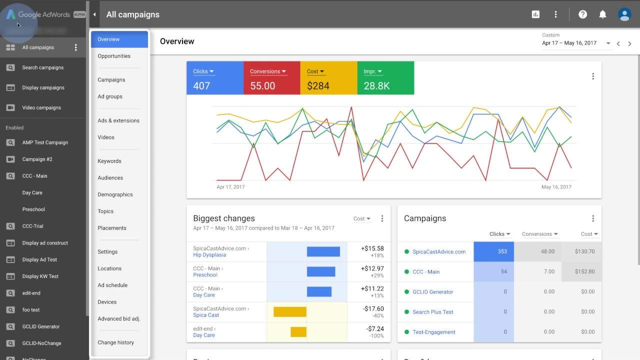 new adwords UI