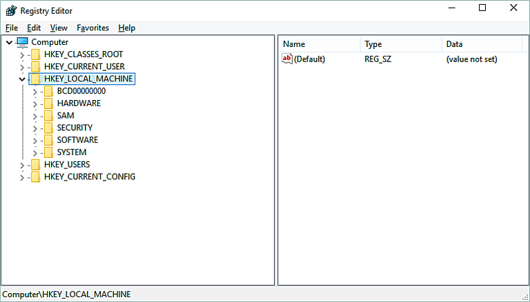 HKEY_LOCAL_MACHINE