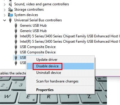 Disable-Device-From-Device-manager